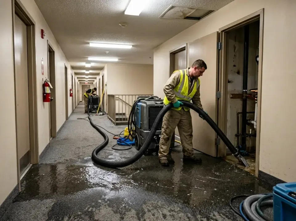multi-unit-apartment-hallway-f-005 — frequently asked questions, Emergency Burst Pipe Water Extraction & Removal in Indianol…